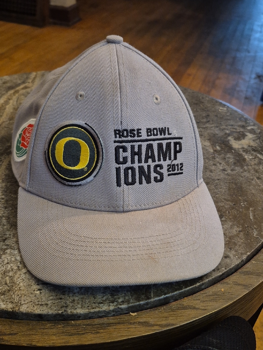Nike Gray Oregon Rose Bowl Champions Embroidered Baseball Cap